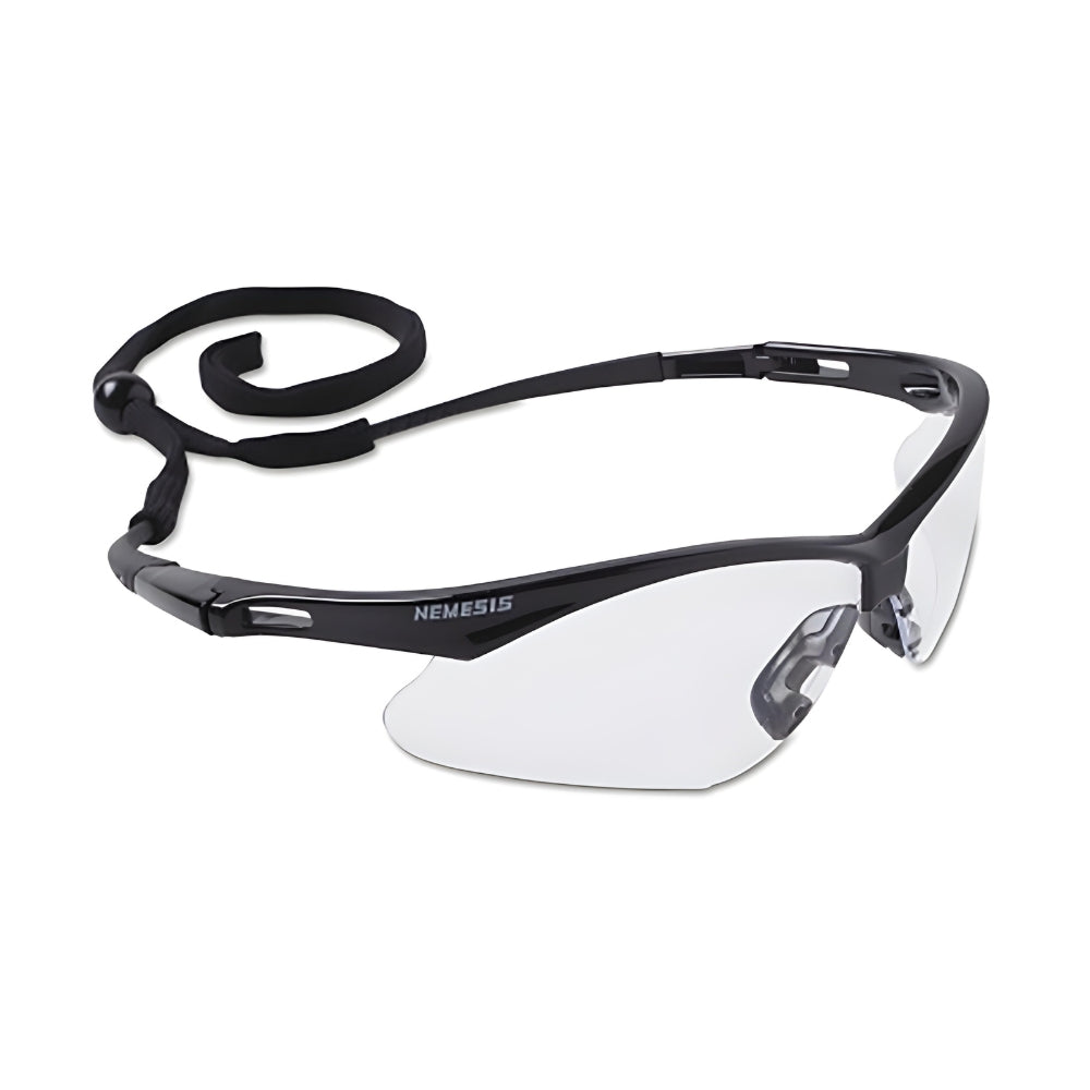 Kimberly-Clark KleenGuard V30 Clear Nemesis Safety Glasses (Black/Anti-Fog) | All Security Equipment