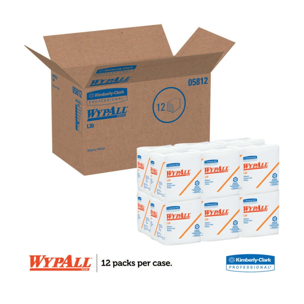 Kimberly-Clark Professional WypAll L30 Wipers (1/4 Fold) | All Security Equipment