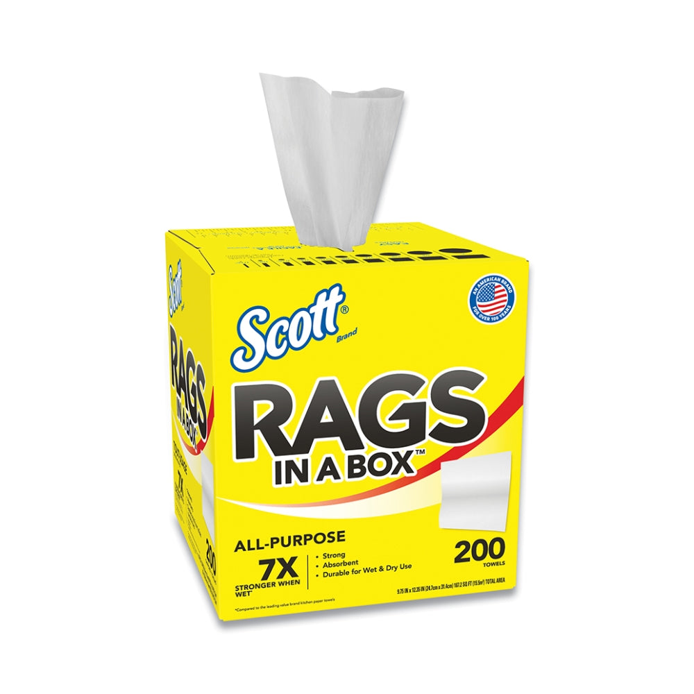 Kimberly-Clark Scott Rags In A Box Heavy Duty Disposable Towels | All Security Equipment