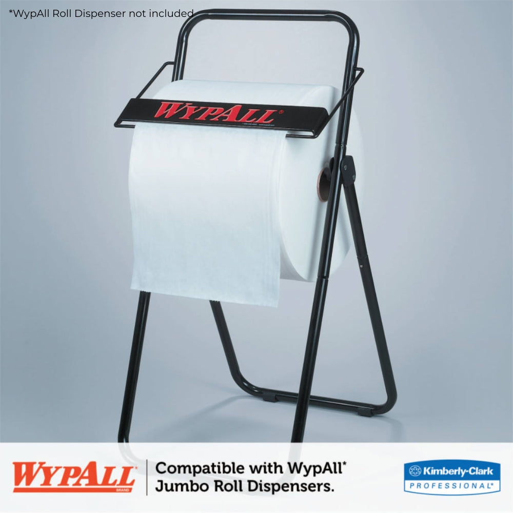 Kimberly-Clark WypAll X60 White Cloth Wipers (Jumbo Roll) | All Security Equipment