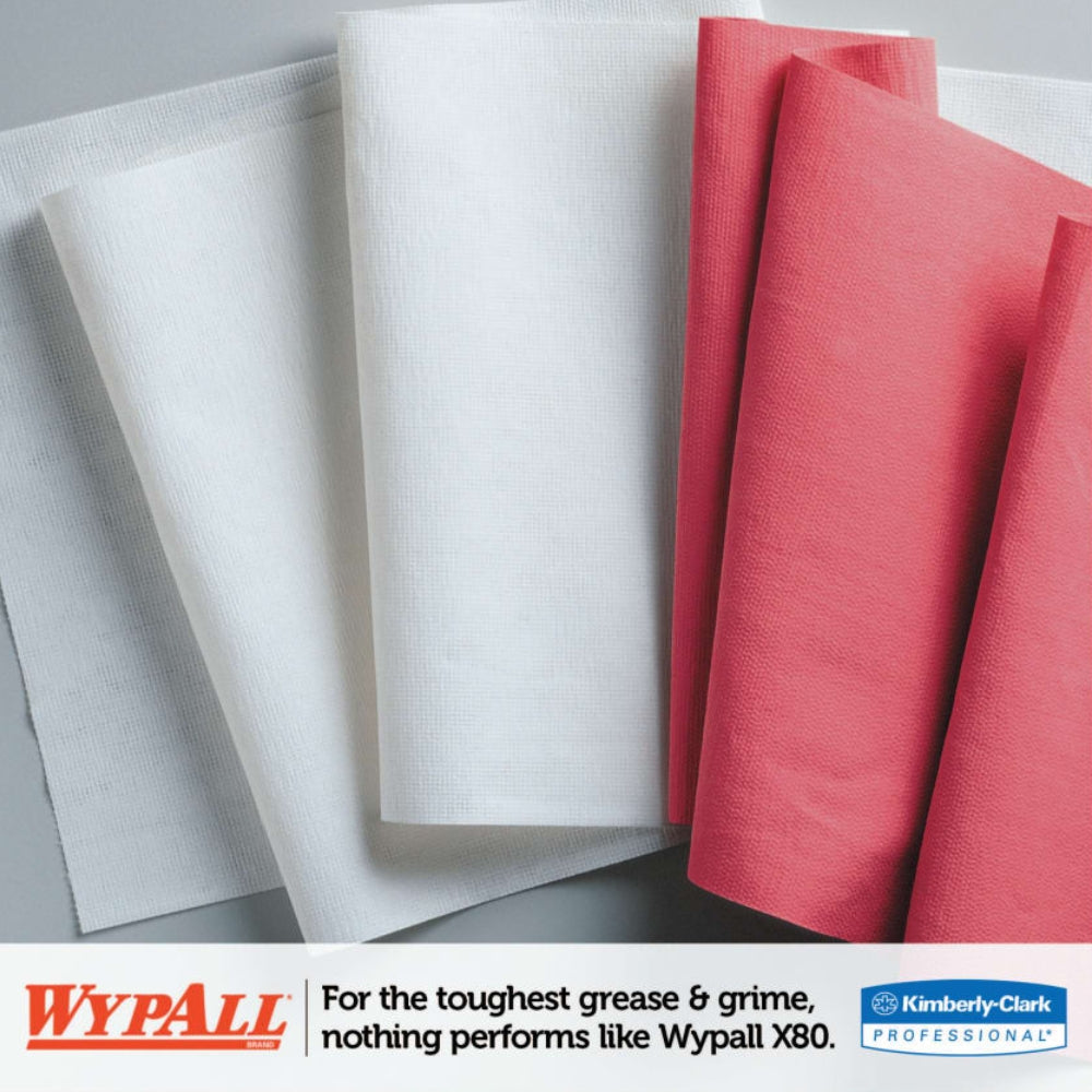 Kimberly-Clark WypAll X80 White Heavy-Duty Cloths (Jumbo Roll) | All Security Equipment