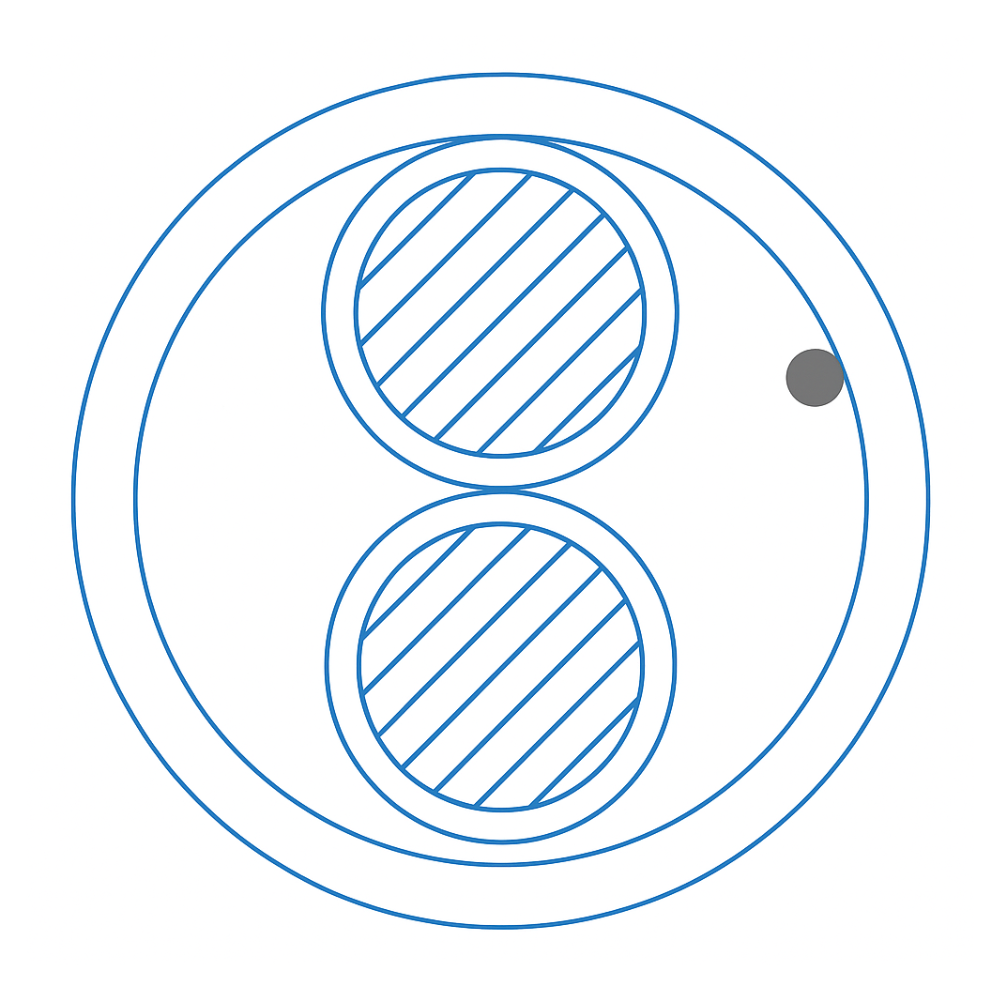 Liberty L1402-7016-0350 14 AWG 2-Conductor Solid Riser Cable (500')