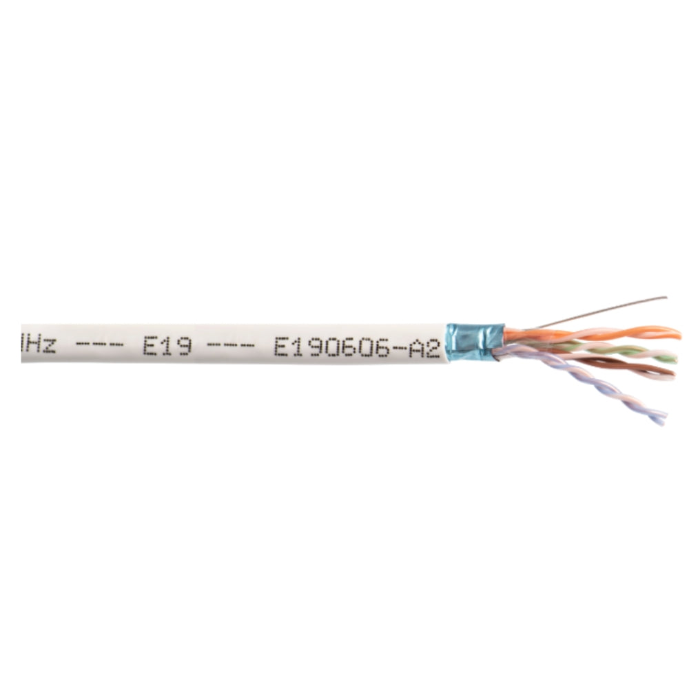 Liberty Cable 24-4P-P-L5SH-WHT 24 AWG 4 Pair Solid, Twisted, Unshielded LAN Cable, White (1000') | All Security Equipment