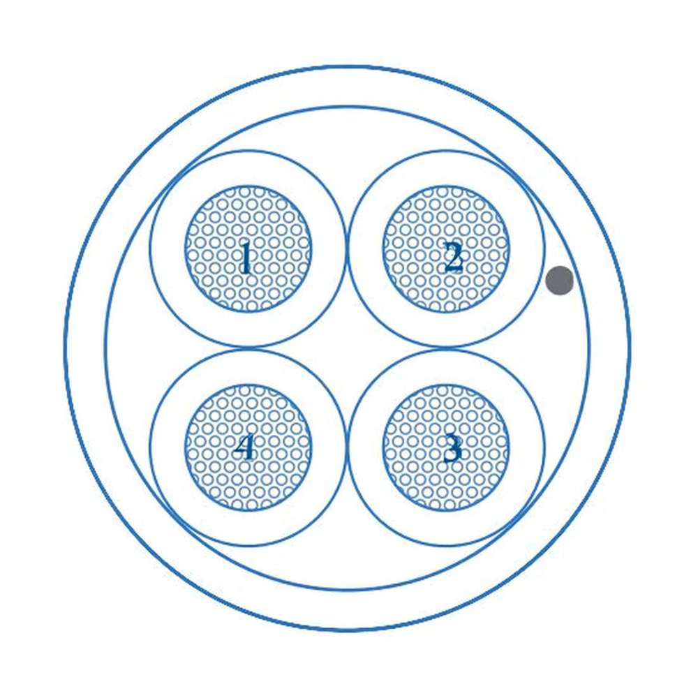 Liberty L1604-1306-1050 16 AWG 4 Conductor Stranded Speaker Cable 500'