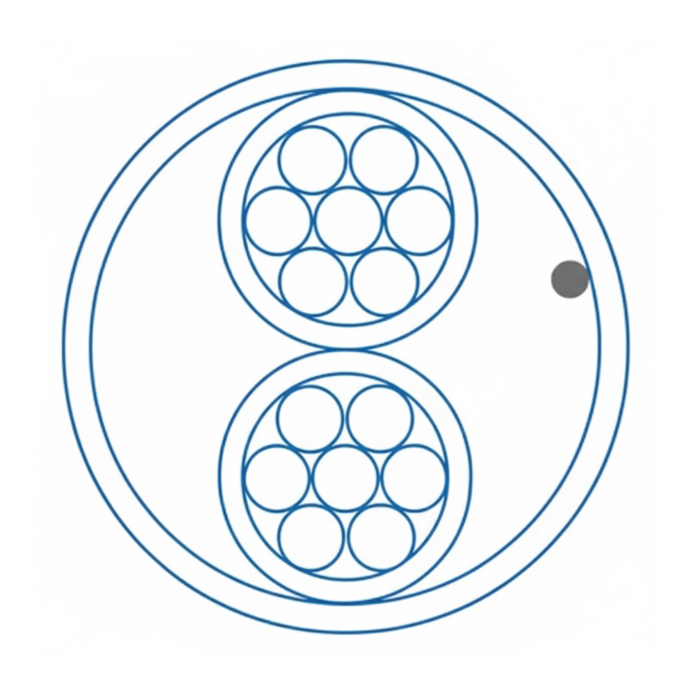 Liberty L1802-1006-0910 18 AWG 2 Conductor Stranded Riser Cable 1000'