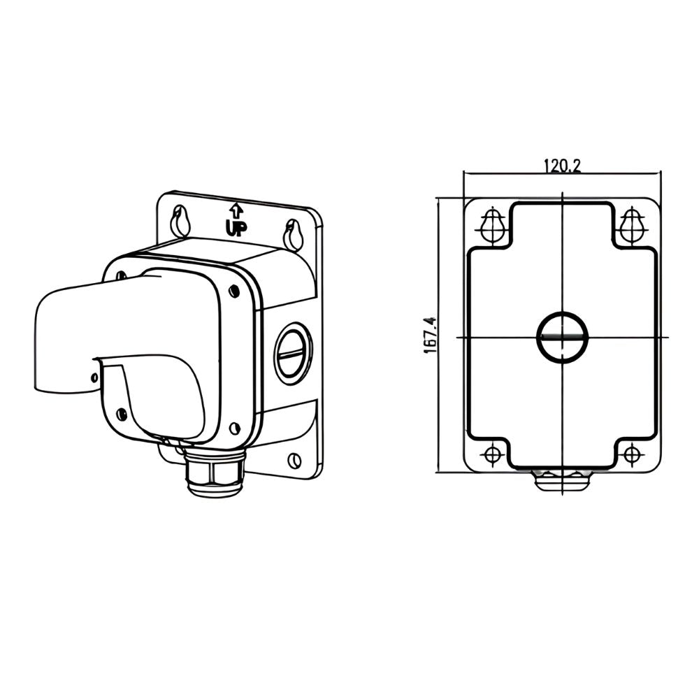 Liberty Camera L3HWM1 Hinged Wall Mount for Select Cameras | ASE