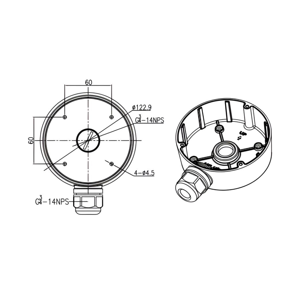 Liberty Camera L3JB5 Camera Junction Box | All Security Equipment
