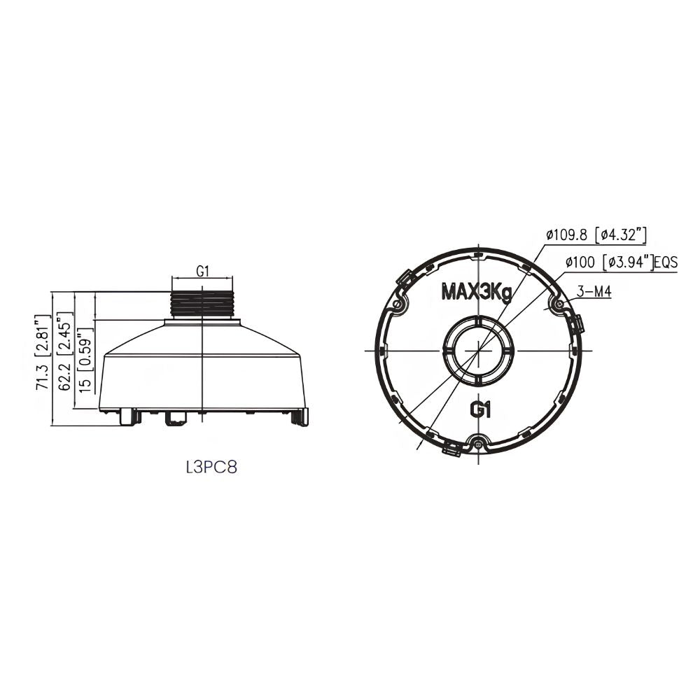 Liberty Camera L3PC8 Pending Cap for L3A-IP5ADTS | ASE