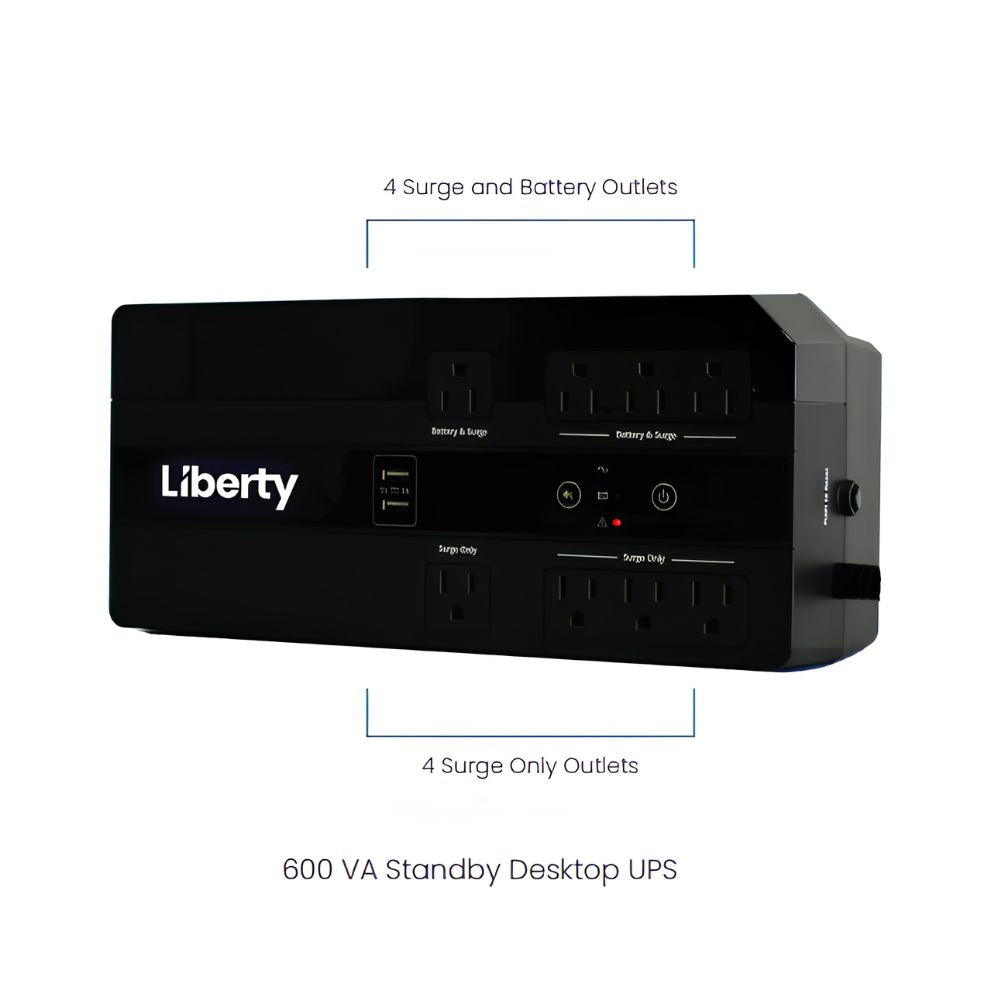 Liberty Camera LUS-SB600D Power Supply 600 VA Standby UPS | ASE-2