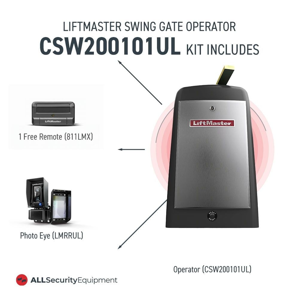 LiftMaster CSW200101UL 1 HP Commercial Swing Gate Operator