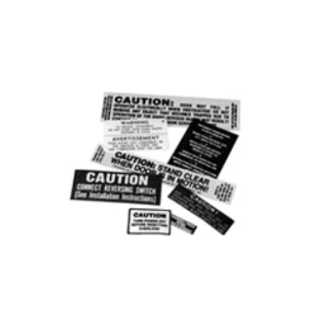 LiftMaster Caution Labels | All Security Equipment