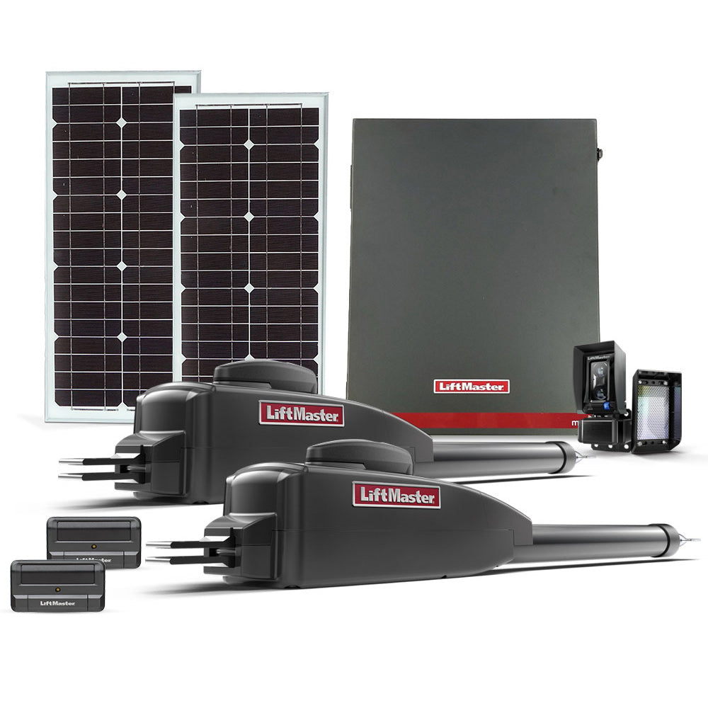 LiftMaster LA400XL60W Upgraded Dual Swing Gate Opener Solar Kit LIF-LA400XL60W-DUAL | All Security Equipment 1/6