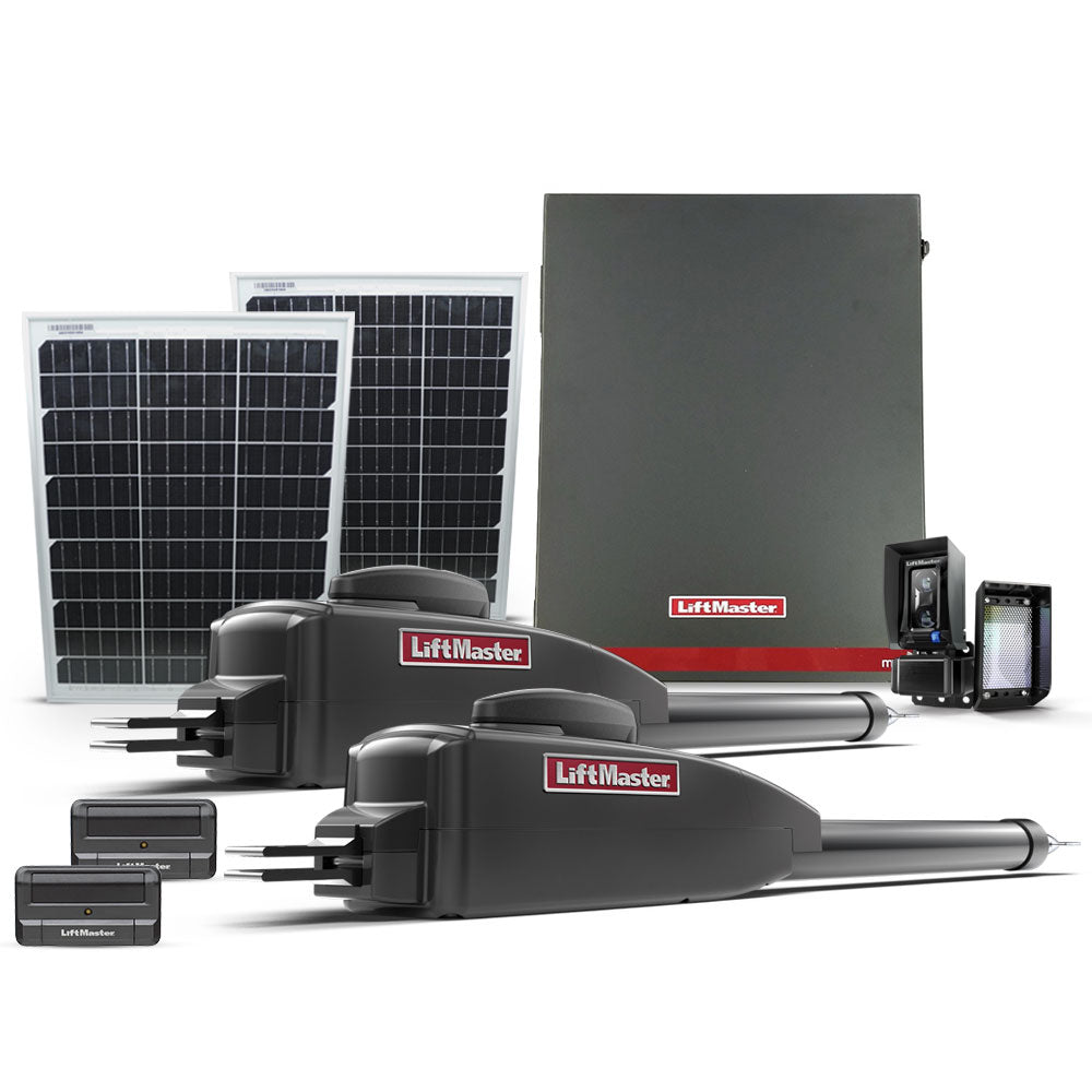 LiftMaster Upgraded Dual Swing Gate Opener Solar Kit LA400XL40W-DUAL