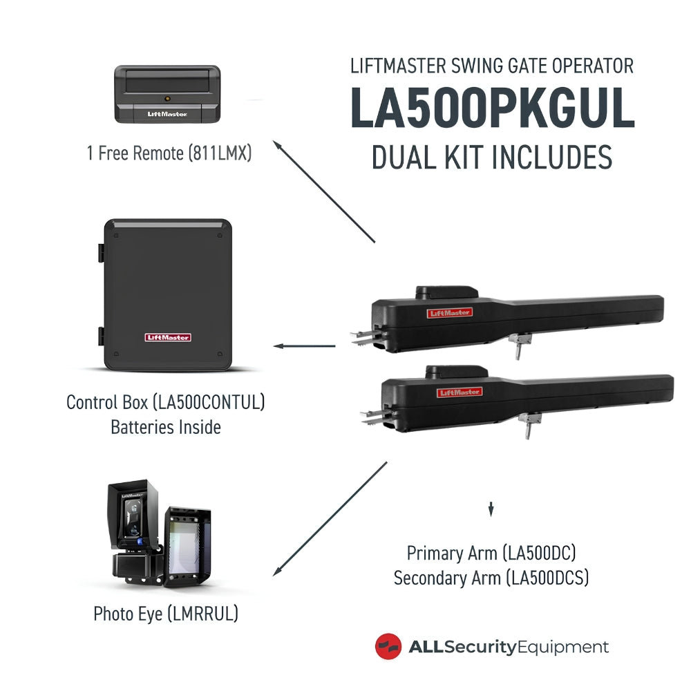 LiftMaster LA500PKGUL Dual Swing Gate Opener | All Security Equipment