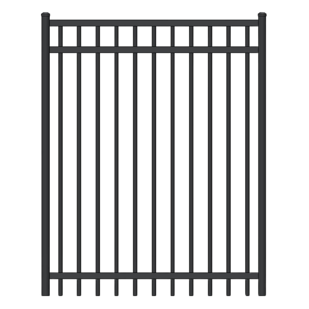 Commercial Walk Gate 4’ H x 4’ W Aluminum Long Islander Style - iDeal (Black) | All Security Equipment