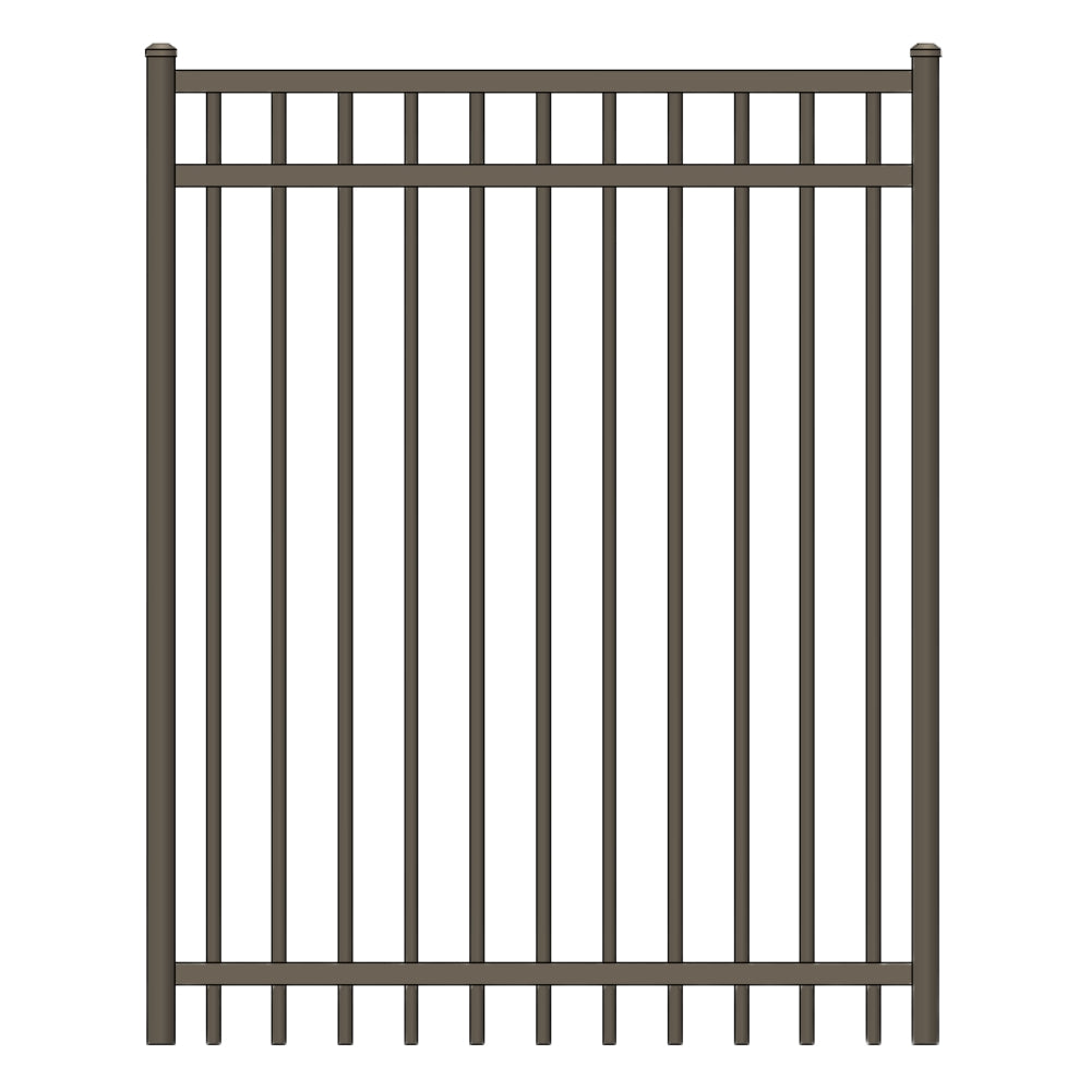 Commercial Walk Gate 4’ H x 3’ W Aluminum Long Islander Style - iDeal (Bronze) | All Security Equipment
