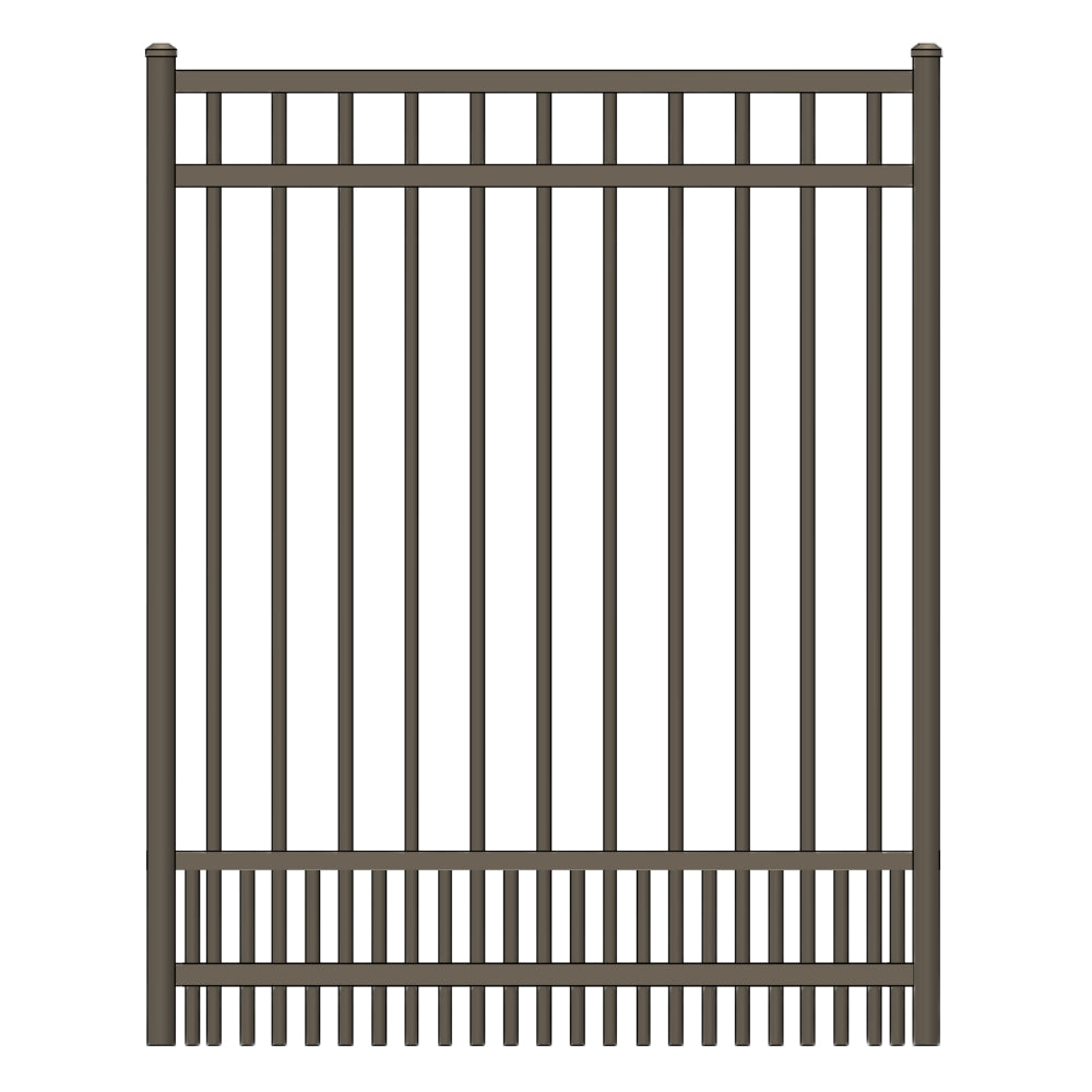 Parkway Walk Gate 3.5’ H x 3’ W Aluminum Long Islander Style - iDeal (Bronze) | All Security Equipment