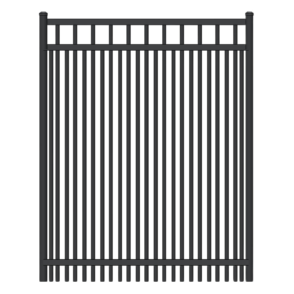 Commercial Walk Gate 4’ H x 3’ W Aluminum Long Islander Style - iDeal (Black) | All Security Equipment
