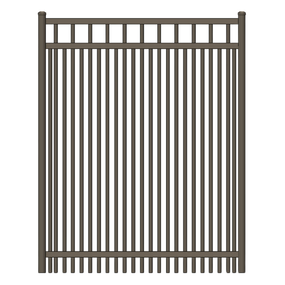 Parkway Walk Gate 4’ H x 3.5’ W Aluminum Long Islander Style - iDeal (Bronze) | All Security Equipment