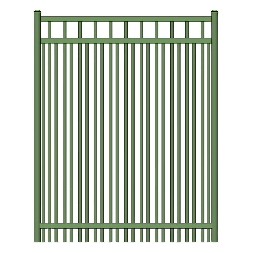 Parkway Walk Gate 4’ H x 3’ W Aluminum Long Islander Style - iDeal (Hunter Green) | All Security Equipment