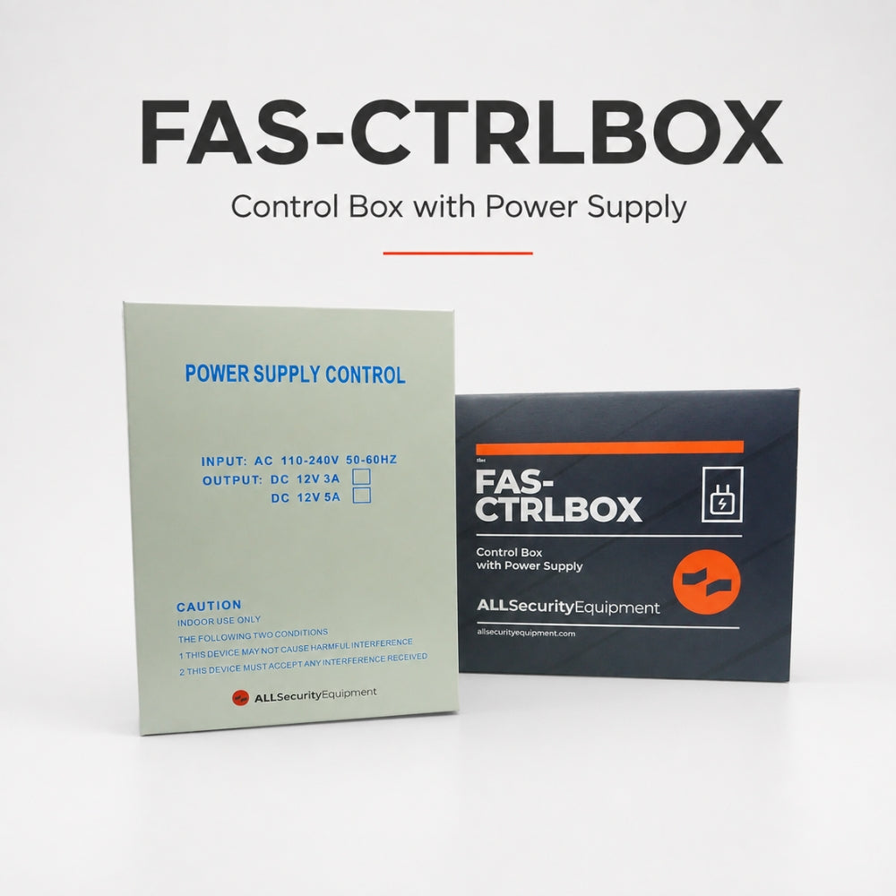 Low Voltage Control Box with Power Supply 12V/5A FAS-CTRLBOX | All Security Equipment