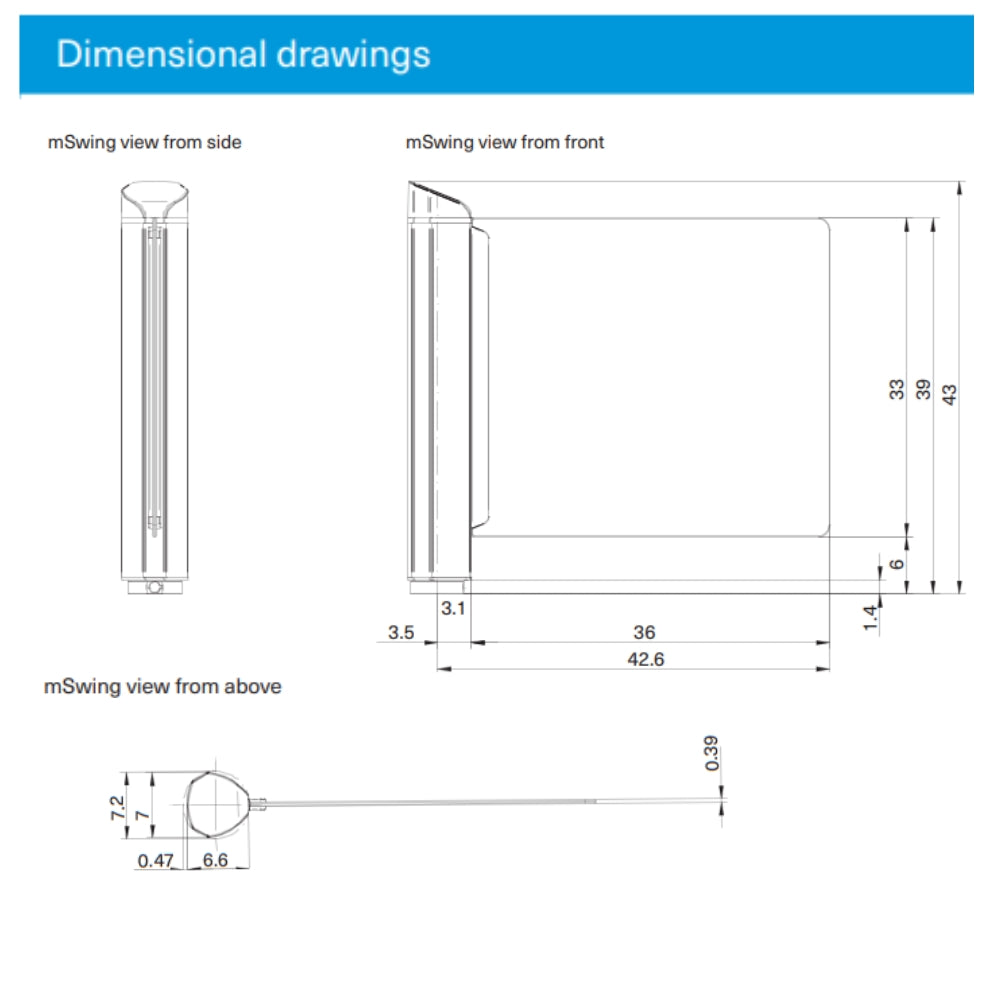 Magnetic Autocontrol Safety Panel Glass FMSW-MG914 