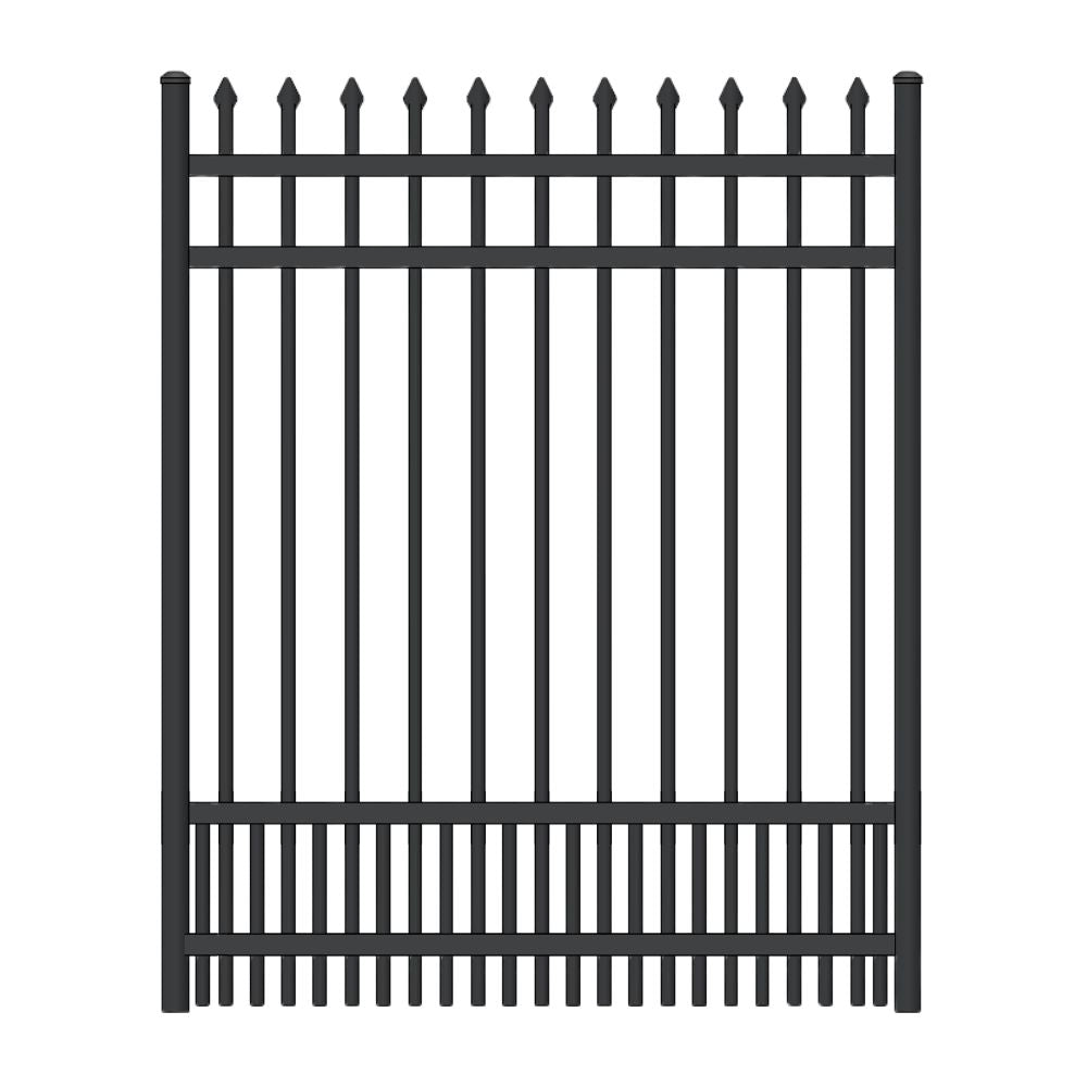Parkway Walk Gate 4’ H x 4’ W Aluminum Maine Style - iDeal (Black) | All Security Equipment