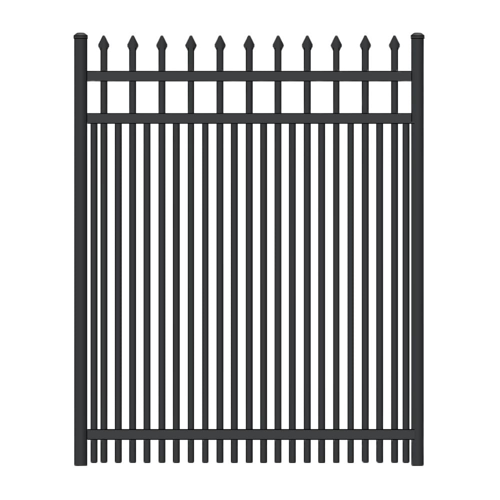 Parkway Walk Gate 6’ H x 4’ W Aluminum Maine Style - iDeal (Black) | All Security Equipment
