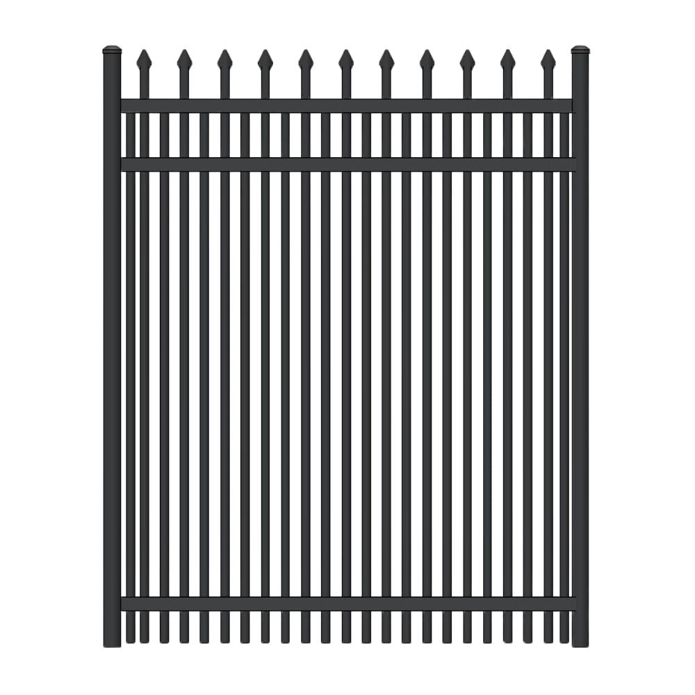 Parkway Walk Gate 3’ H x 3’ W Aluminum Maine Style - iDeal (Black) | All Security Equipment