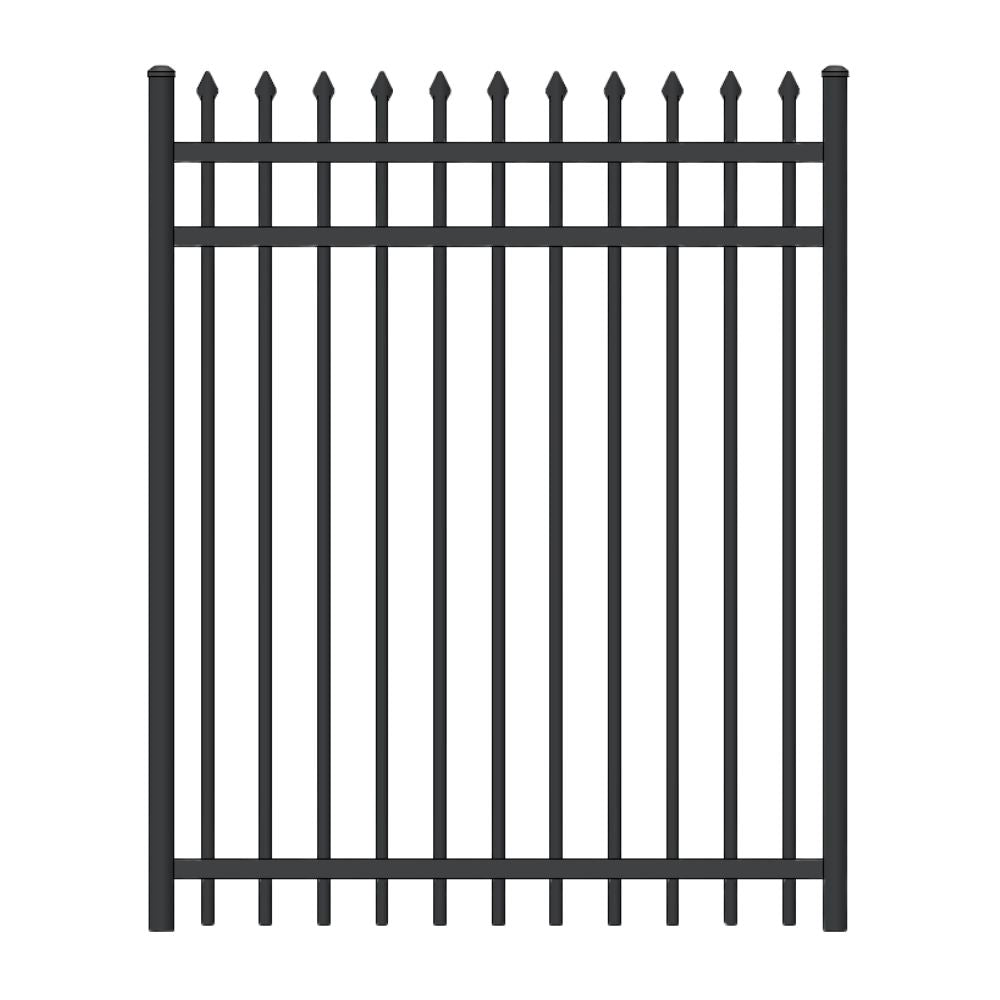 Parkway Walk Gate 6’ H x 4’ W Aluminum Maine Style - iDeal (Black) | All Security Equipment