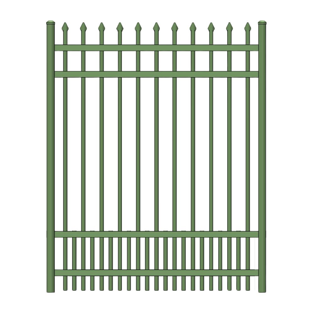 Parkway Walk Gate 3’ H x 3’ W Aluminum Maine Style - iDeal (Hunter Green) | All Security Equipment