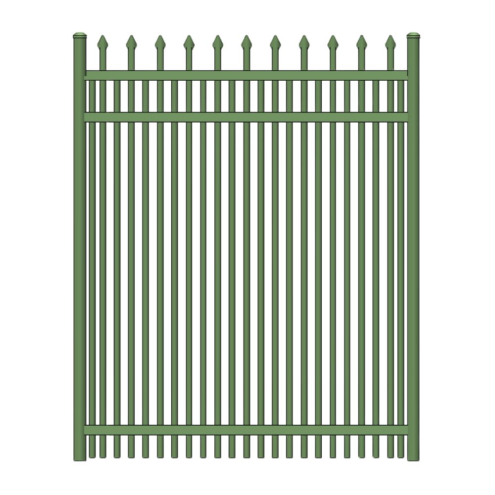 Parkway Walk Gate 6’ H x 4’ W Aluminum Maine Style - iDeal (Hunter Green) | All Security Equipment