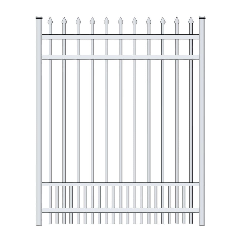 Parkway Walk Gate 4’ H x 3.5’ W Aluminum Maine Style - iDeal (White) | All Security Equipment