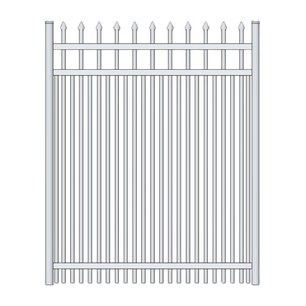Parkway Walk Gate 6’ H x 6’ W Aluminum Maine Style - iDeal (White) | All Security Equipment