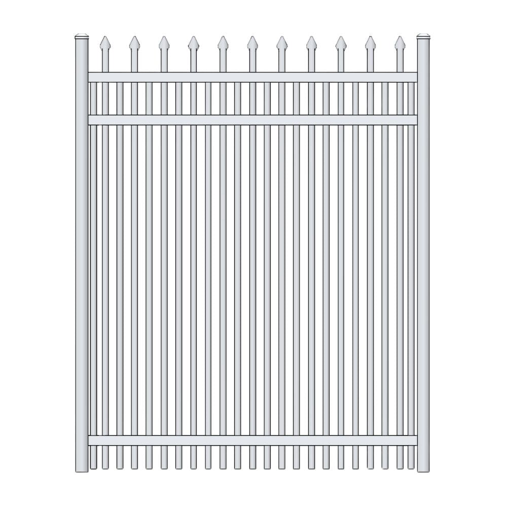 Parkway Walk Gate 4’ H x 3.5’ W Aluminum Maine Style - iDeal (White) | All Security Equipment