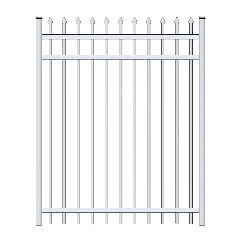 Parkway Walk Gate 4’ H x 3.5’ W Aluminum Maine Style - iDeal (White) | All Security Equipment
