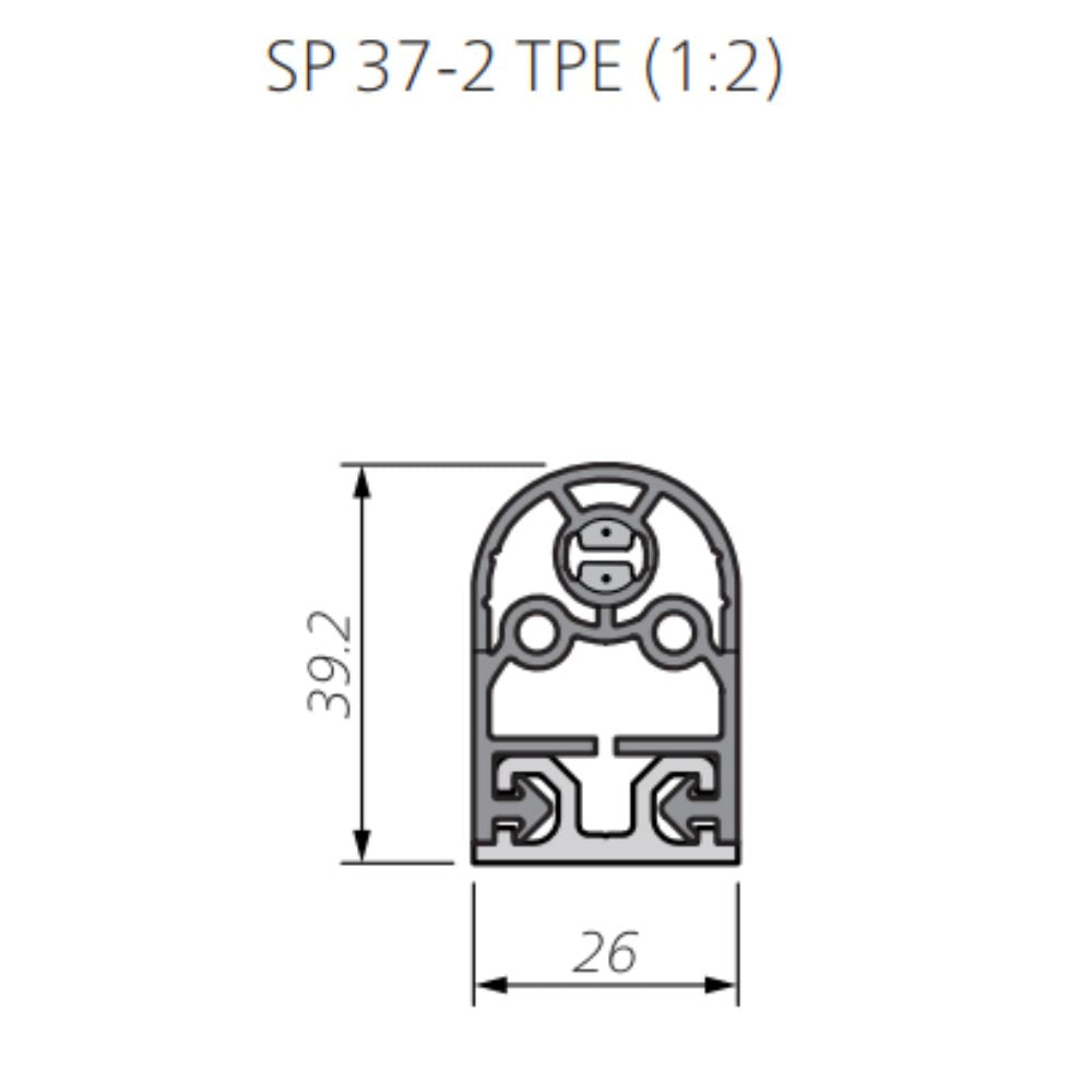 Mayser SP37-2 Sensor Profile Assembly Kit, 6.56' Length | All Security Equipment