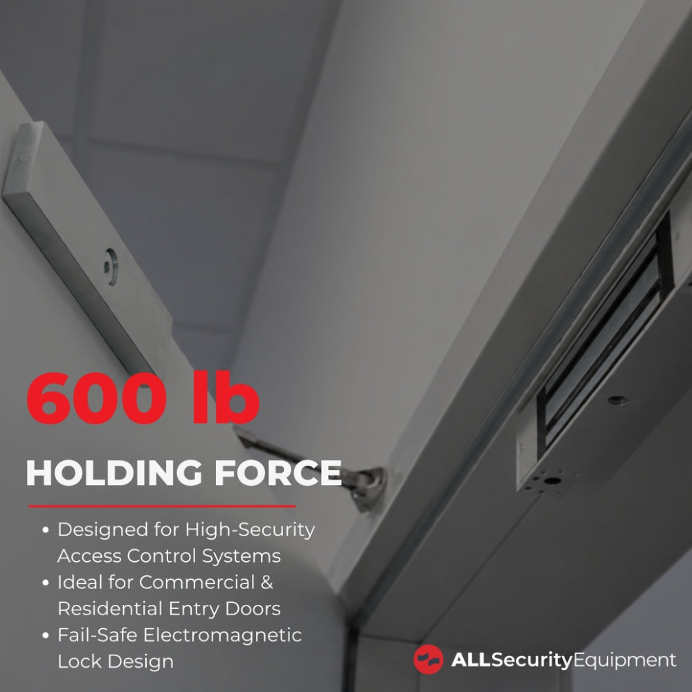 Model UL600LSDM Surface Mount UL Listed Magnetic Lock with 600 lbs. Holding Force