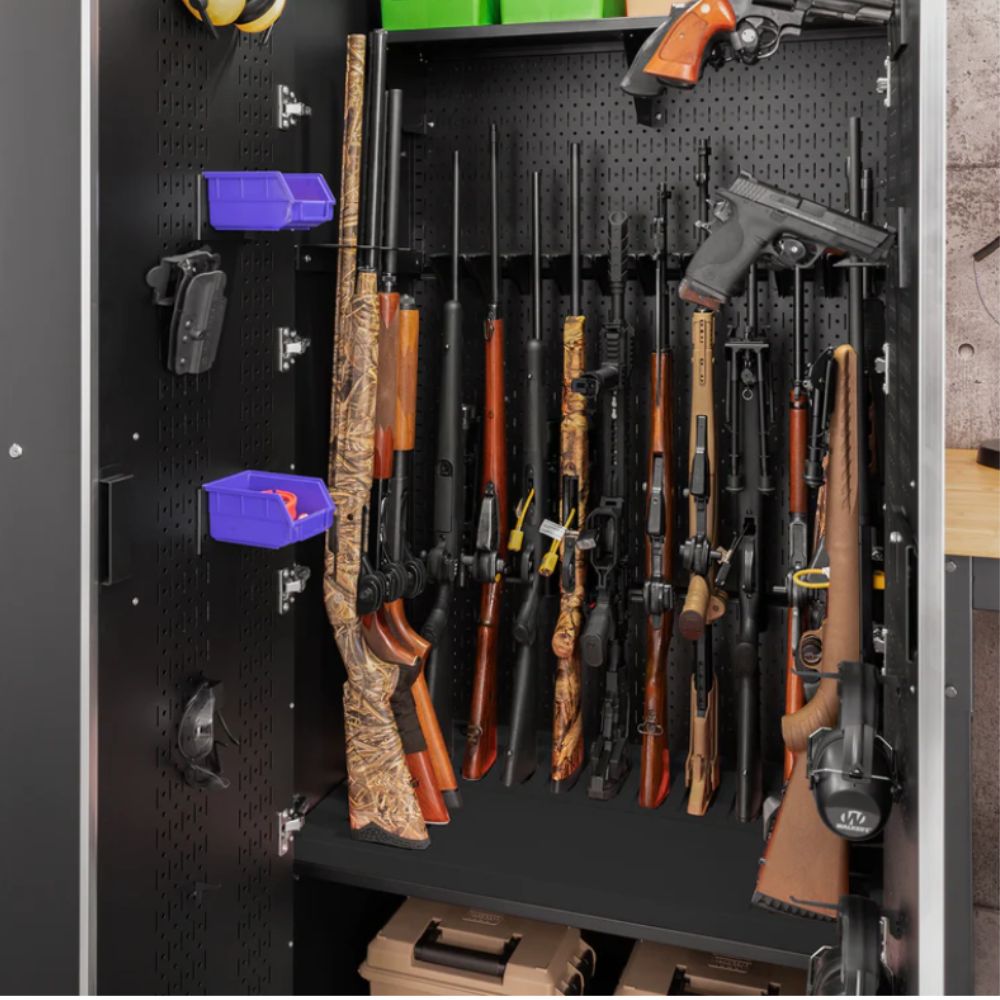 NewAge 36 in. Secure Gun Cabinet with Accessories Black Door 54011