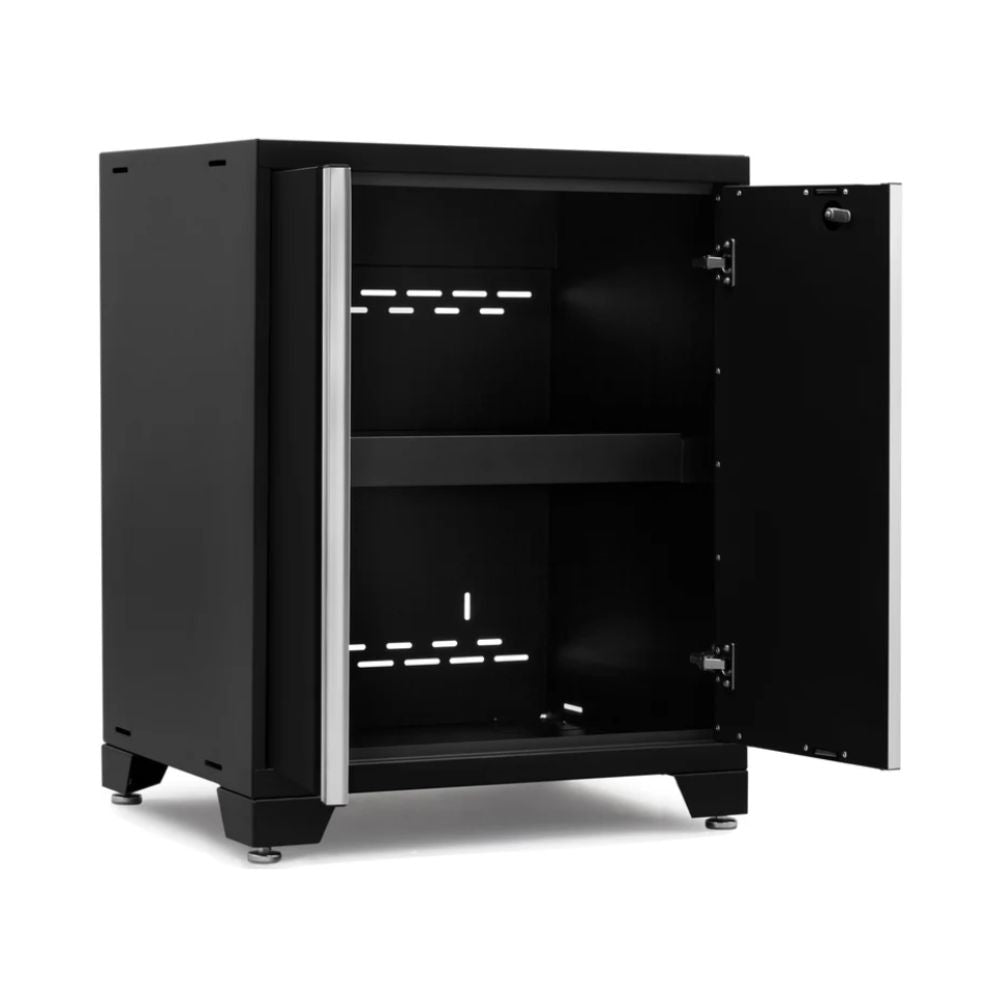 NewAge Products Pro Series 2-Door Base Cabinet - Black/Black 52802