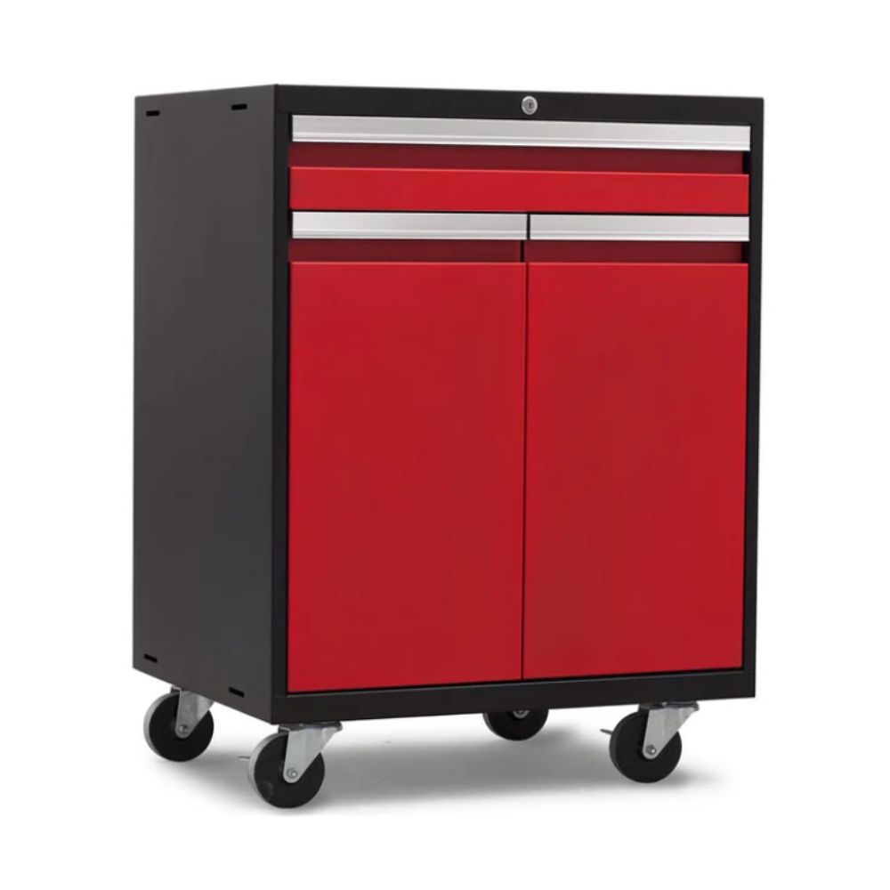 NewAge Products Pro Series Multi-Functional Cabinet - Black/Red 52203