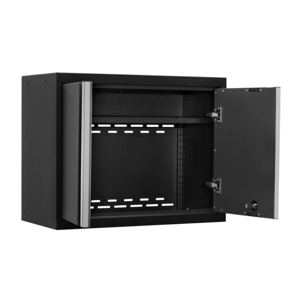 NewAge Products Pro Series Wall Cabinet - Black/Gray Door 52000