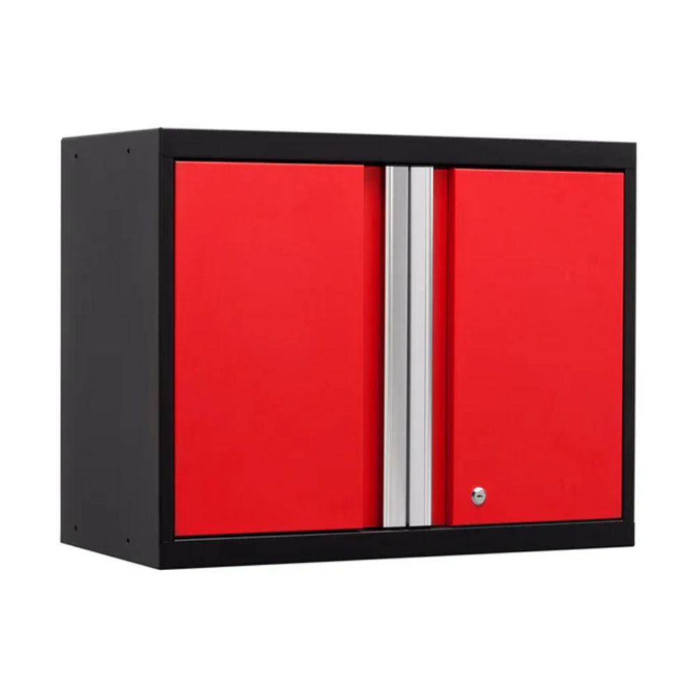 NewAge Products Pro Series Wall Cabinet - Black/Red Door 52200
