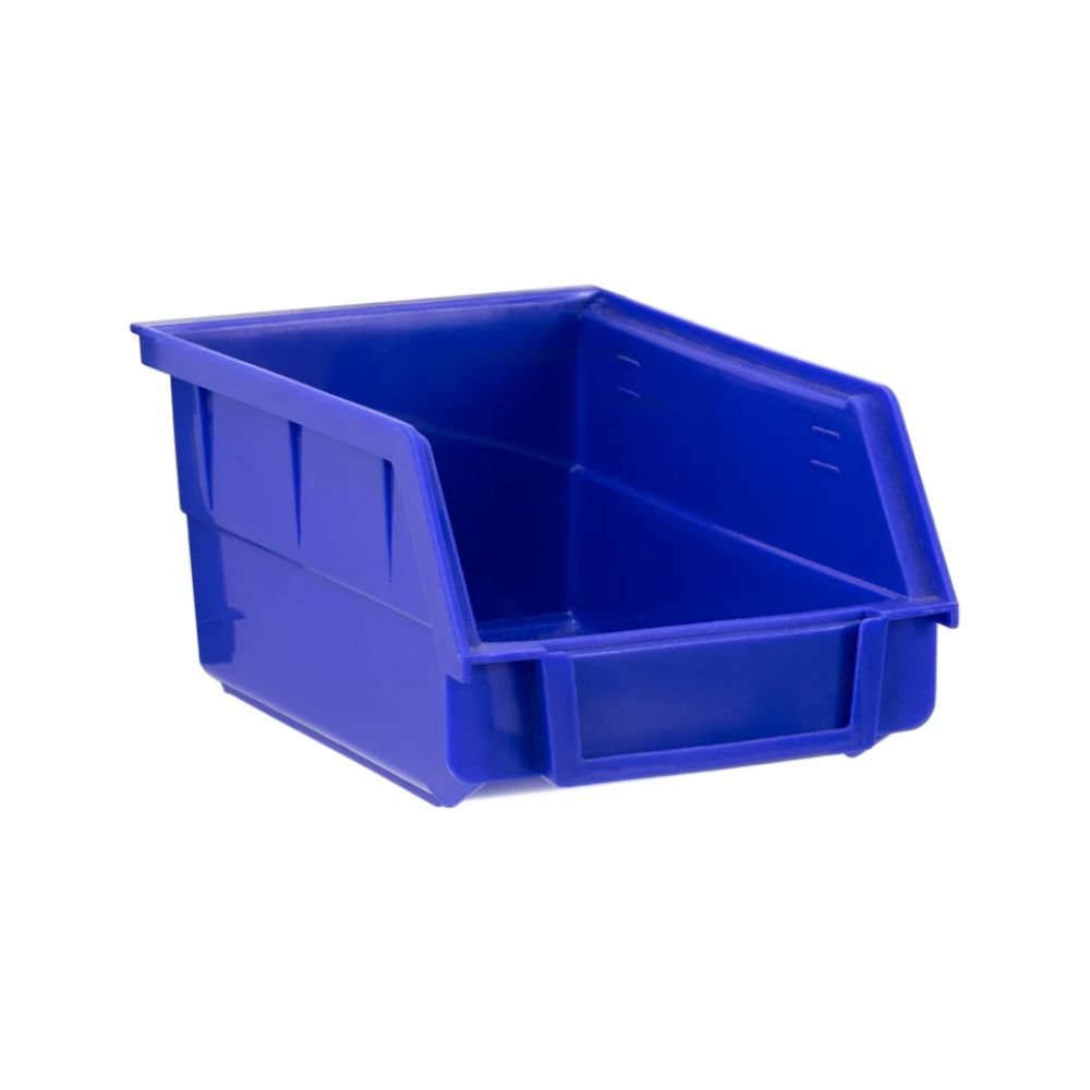 NewAge Products Steel Slatwall Blue Parts Bins (Pack of 4) 52226