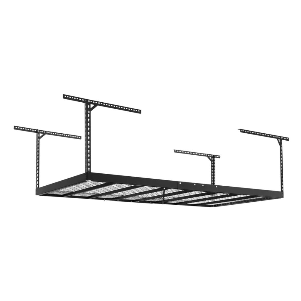 NewAge VersaRac Pro 4 ft. x 8 ft. Adjustable Overhead Rack Black 41200