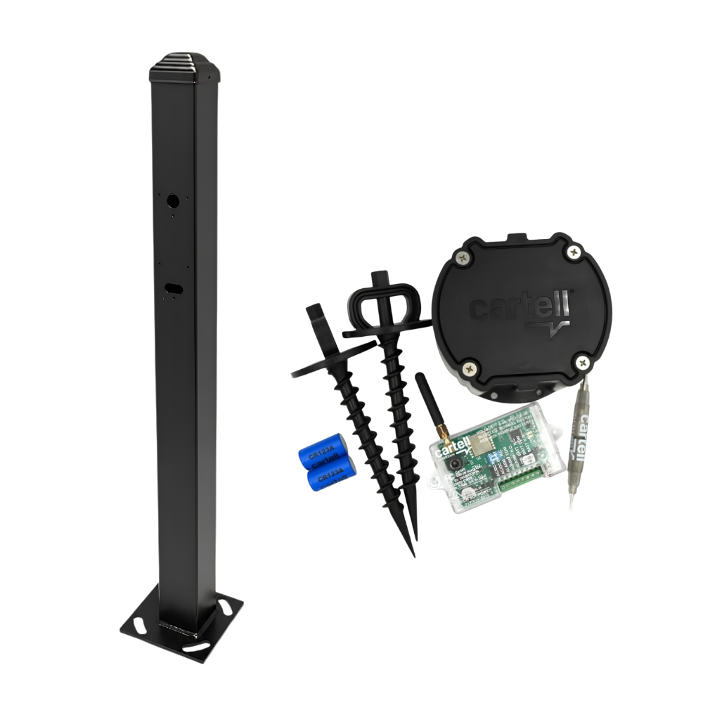 Optex OVS-MPB Mini Post & Cartell CW-SYS Vehicle Detection Kit | ASE