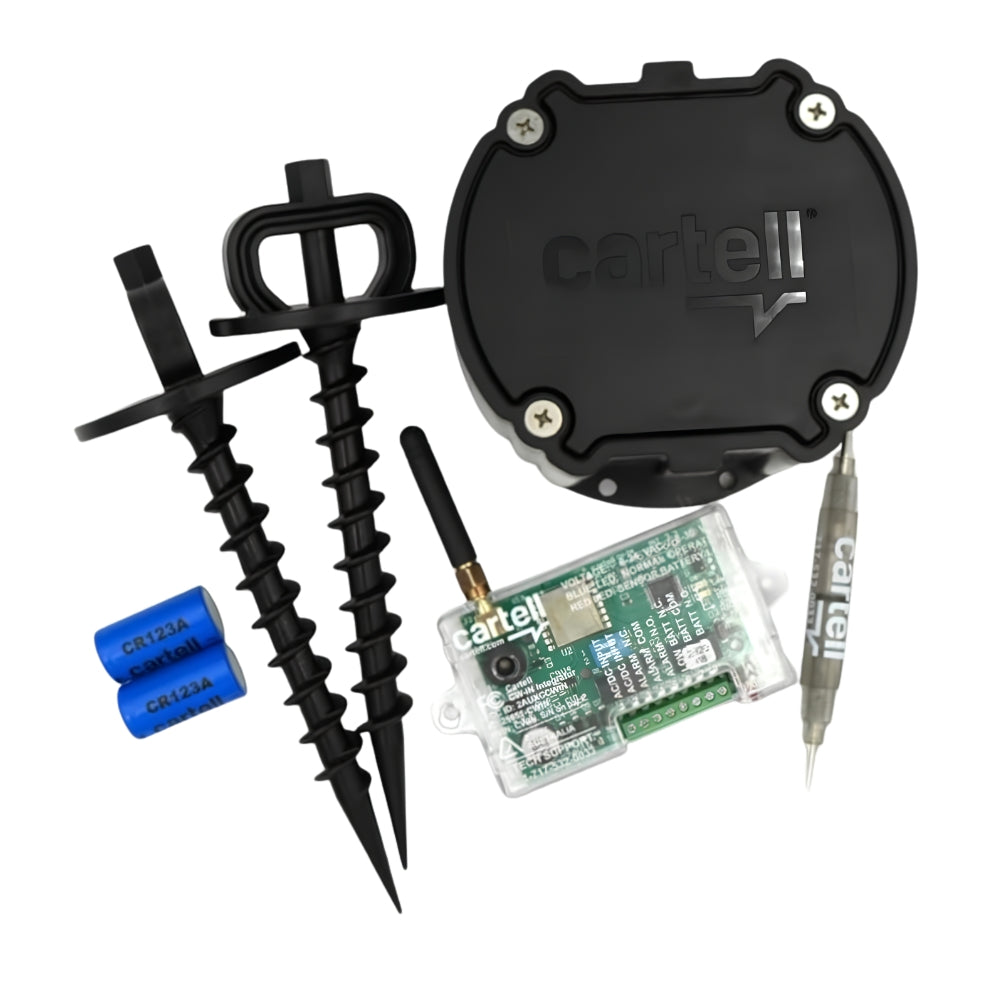 Optex OVS-MPB Mini Post & Cartell CW-SYS Vehicle Detection Kit | ASE