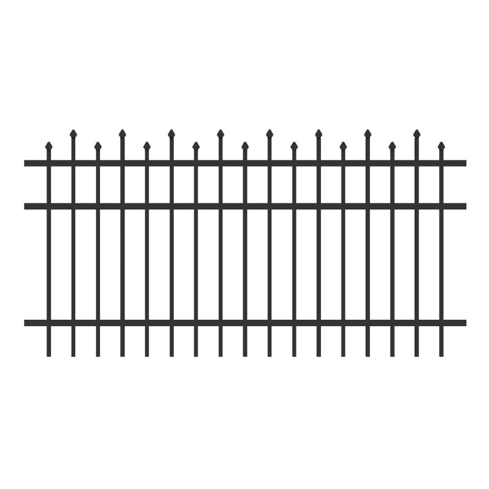 Parkway Fence 4’ H x 6’ W Aluminum California Style - iDeal