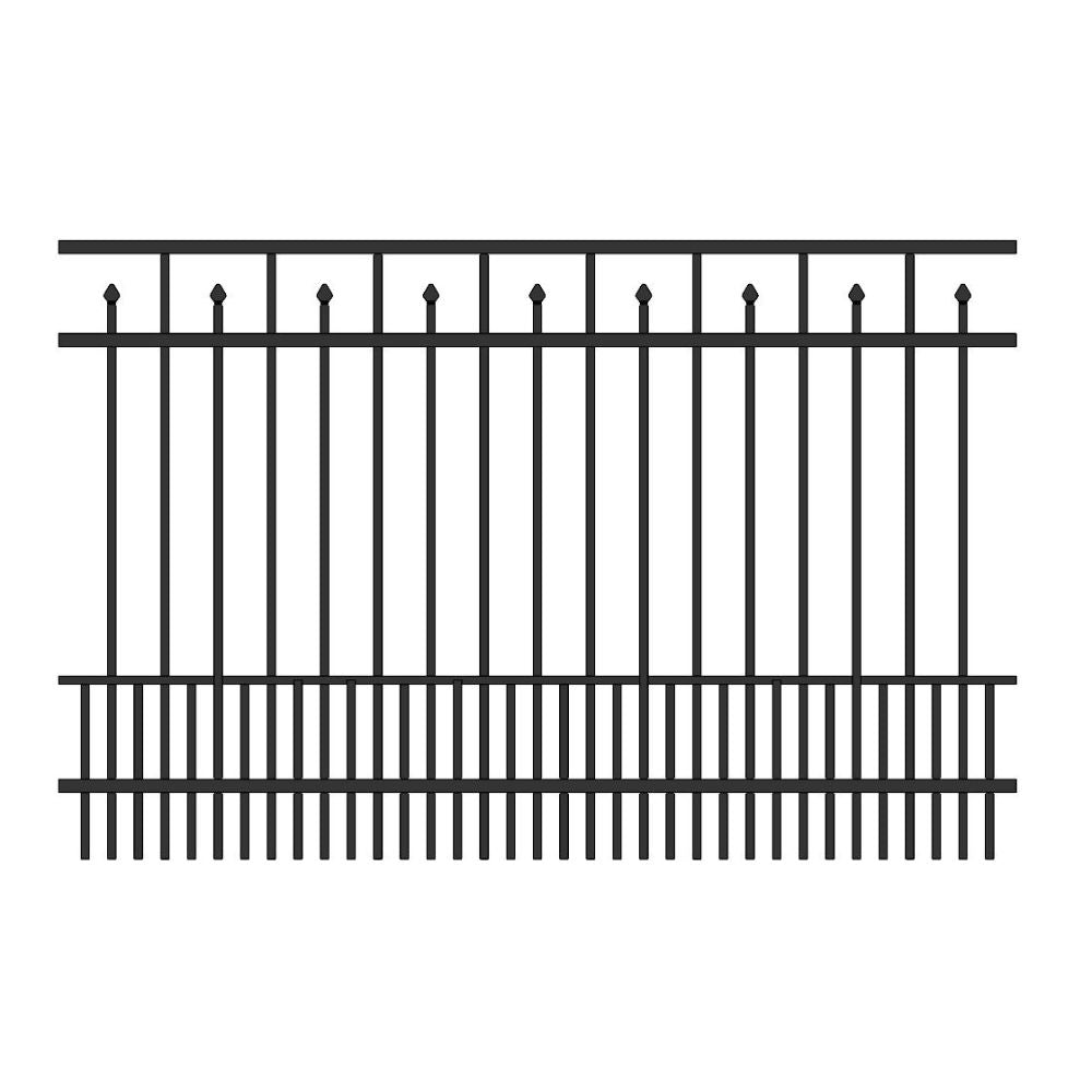 Parkway Fence 4’ H x 6’ W Aluminum Floridian Style - iDeal