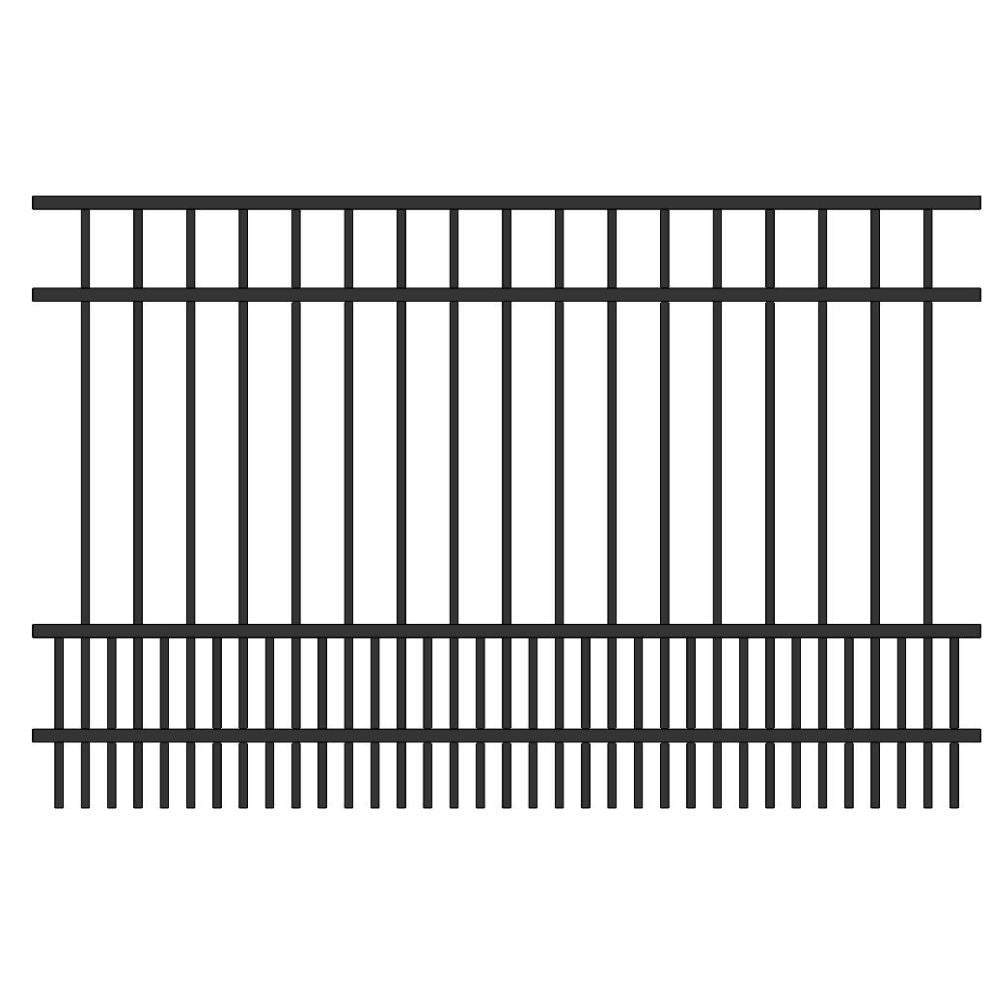 Parkway Fence 4’ H x 6’ W Aluminum Long Islander Style - iDeal